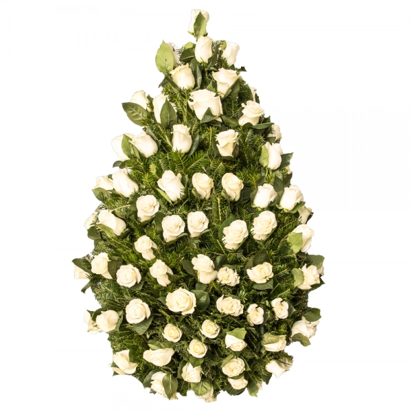 Coroana funerara trandafiri
